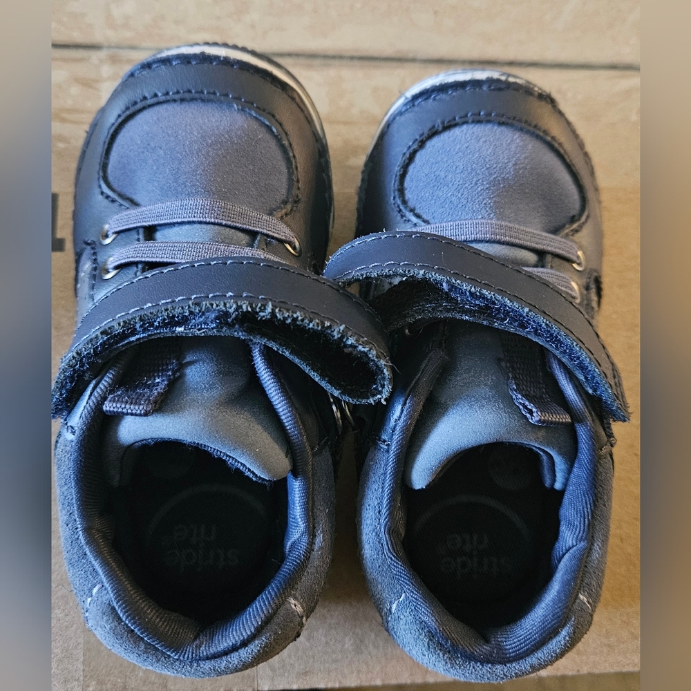 Stride Rite Blue/Grey Velcro Shoes